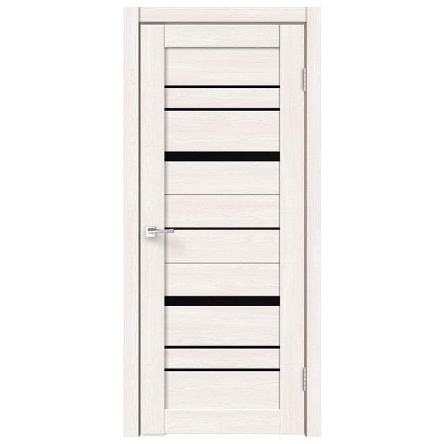 полотно дверное Веллдорис Сити 2 дуб бьянко стекло 200х80см экофлекс