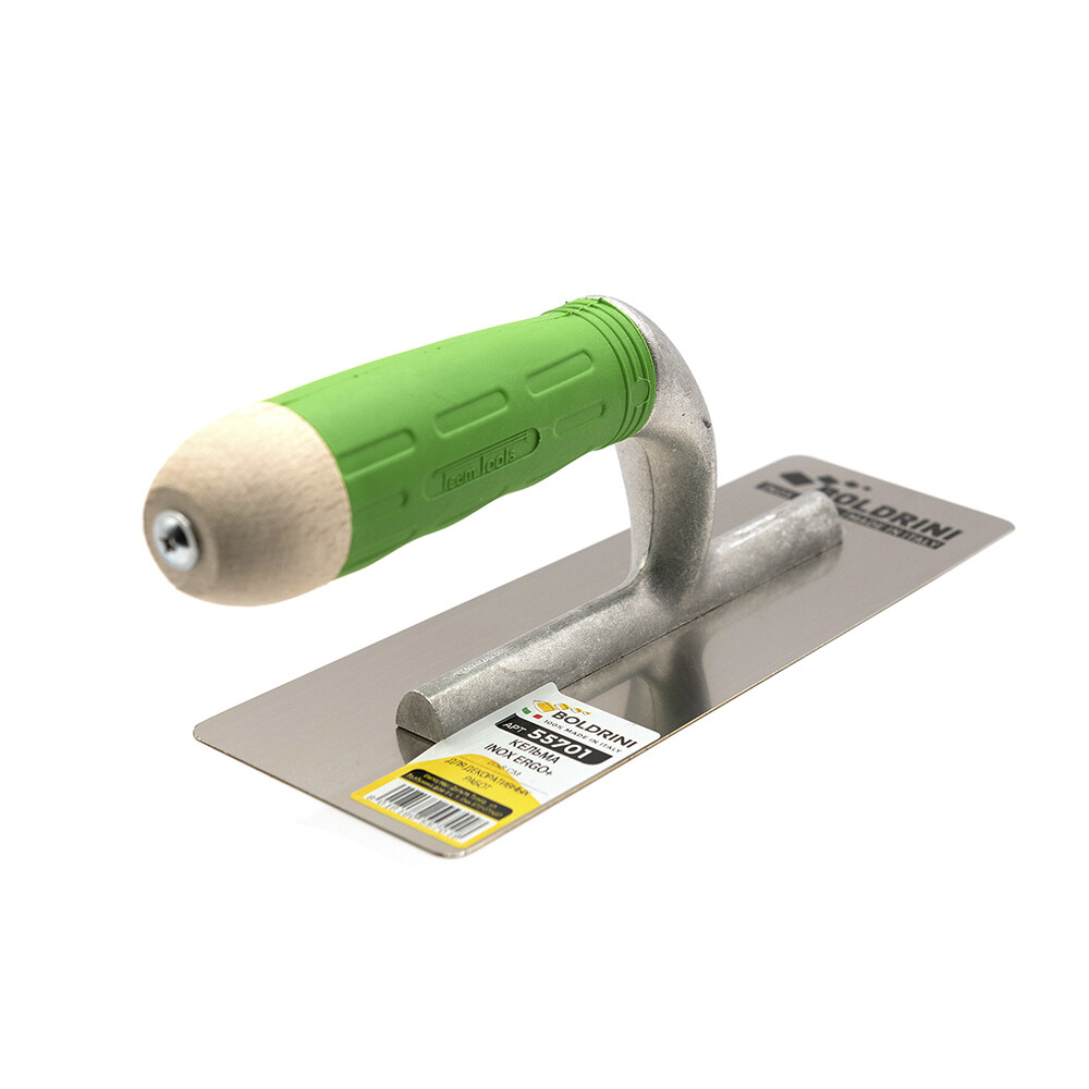 Кельма штукатура Boldrini (55701) 200х80 мм с двухкомпонентной ручкой